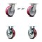 Service Caster 6 Inch Kingpinless Poly on Aluminum Wheel Caster Swivel Locks 2 Rigid SCC, 2PK SCC-KP30S620-PAR-BSL-2-R-2 - alternate 1